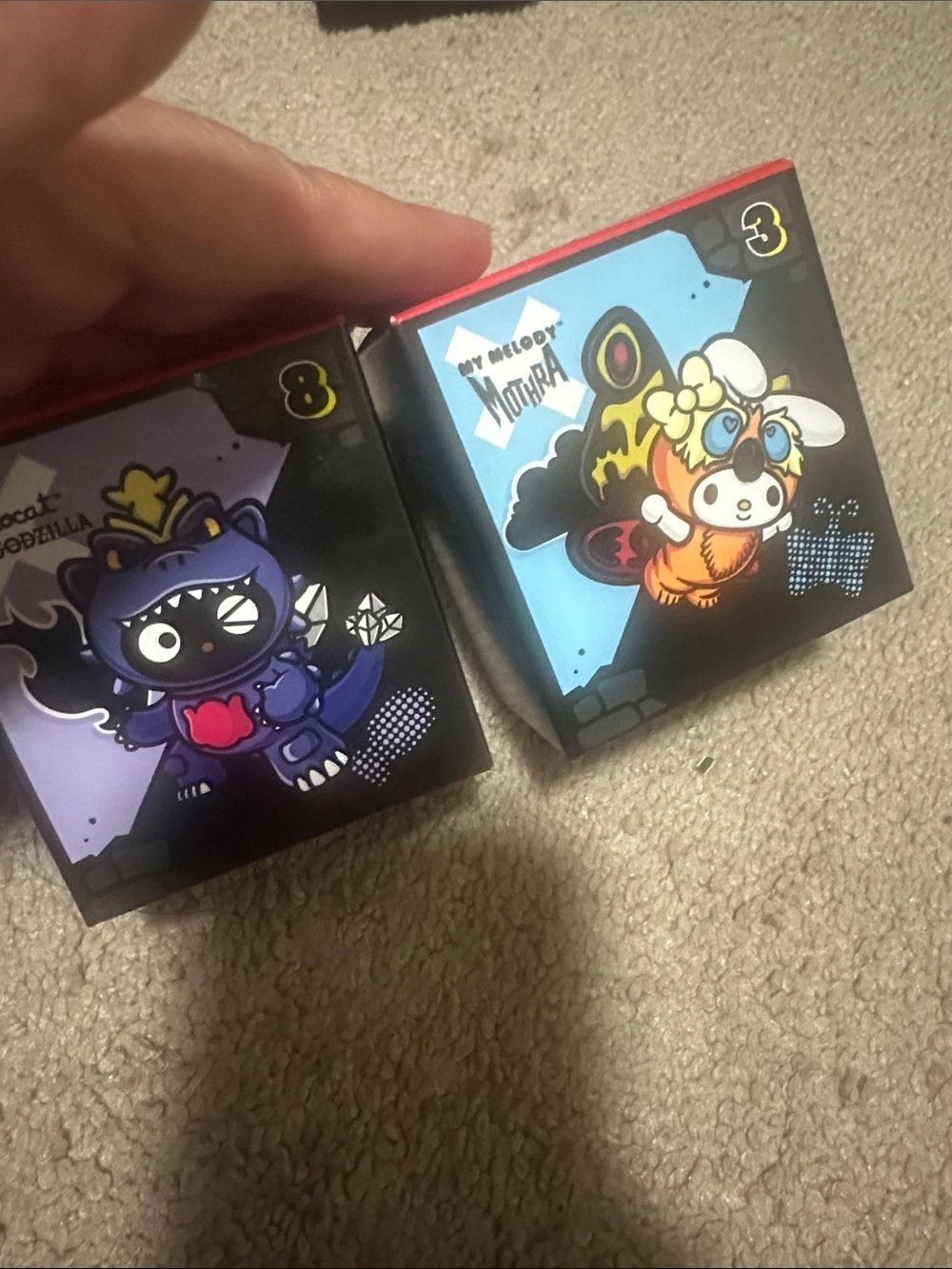McDonald’s hello kitty Mothra and spacegodzilla toys new
